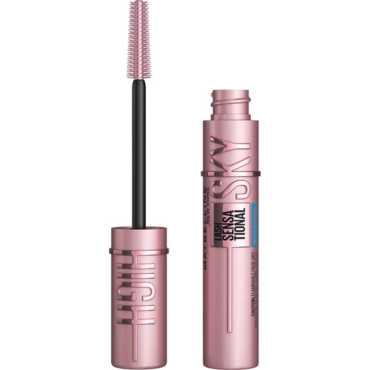 Maybelline Sky High front tube showing product branding and sleek design benefit: easy identification