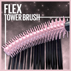 Maybelline Sky High mascara texture swatch showing fiber-infused formula for length
