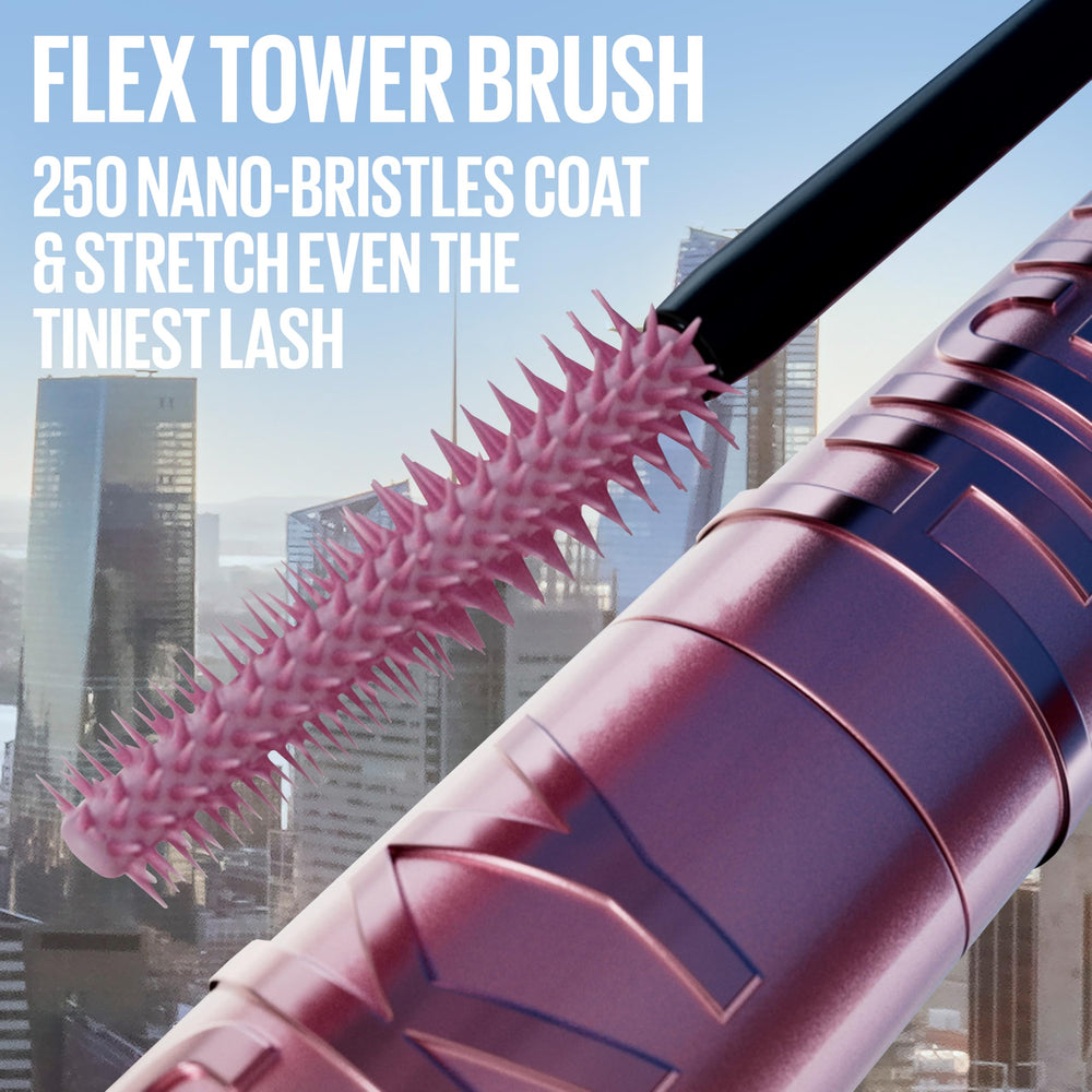 Maybelline Sky High open tube with wand for size comparison and easy application