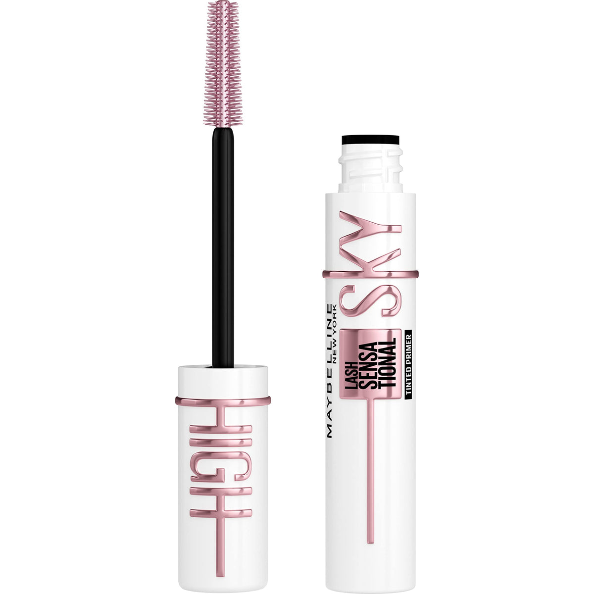 Maybelline front packaging showing tinted lash primer for defined lashes