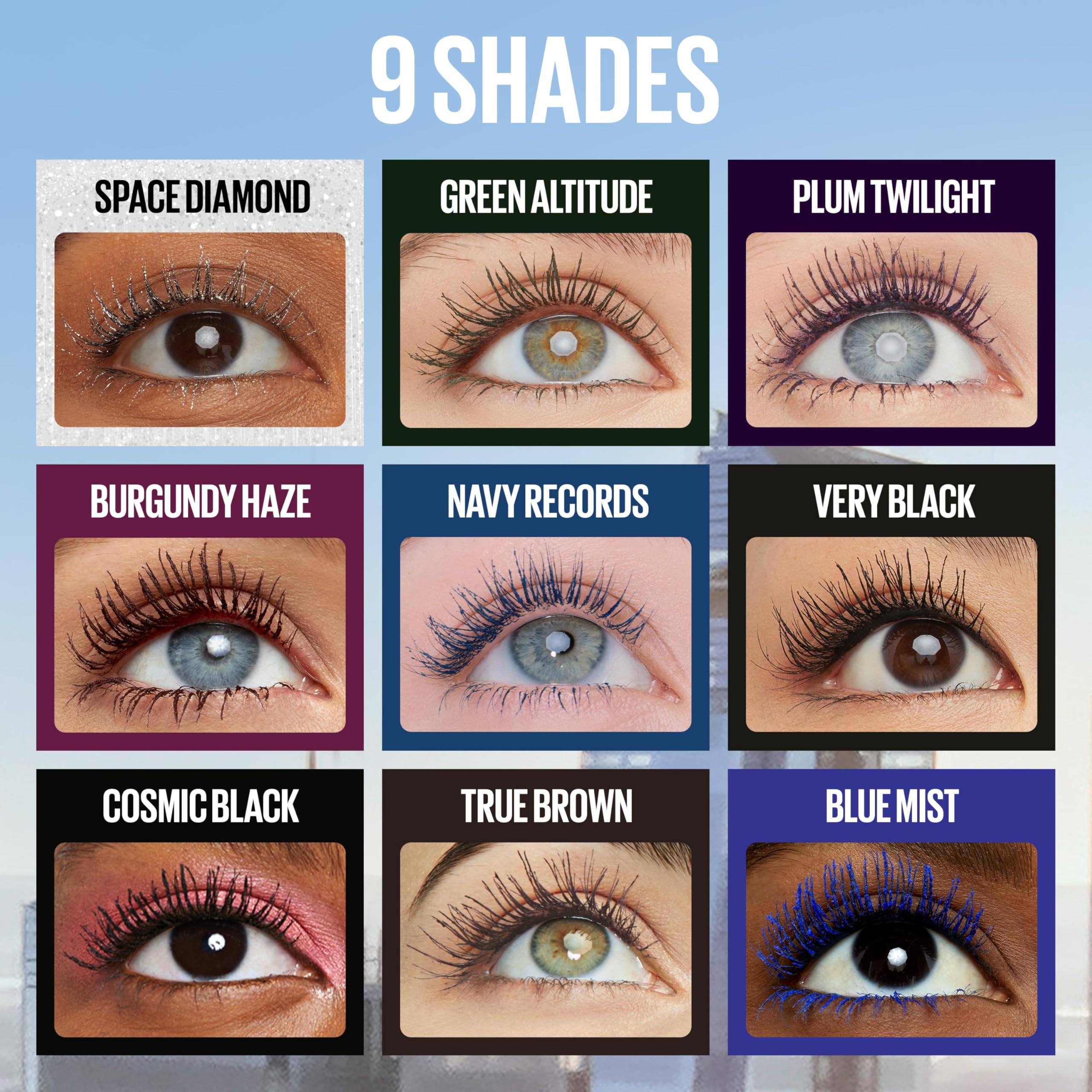 Maybelline size comparison with hand showing scale and travel-friendly benefit