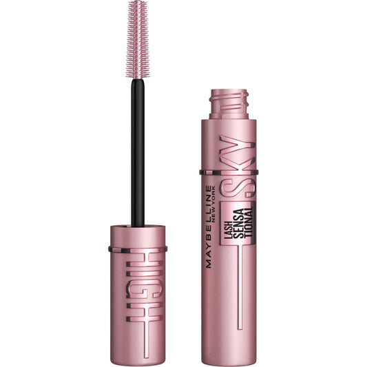 MAYBELLINE tube front view showing slim wand and bold branding, highlights ease of use