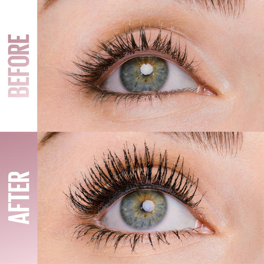 Maybelline brush close-up highlighting precise pyramid bristles for separation