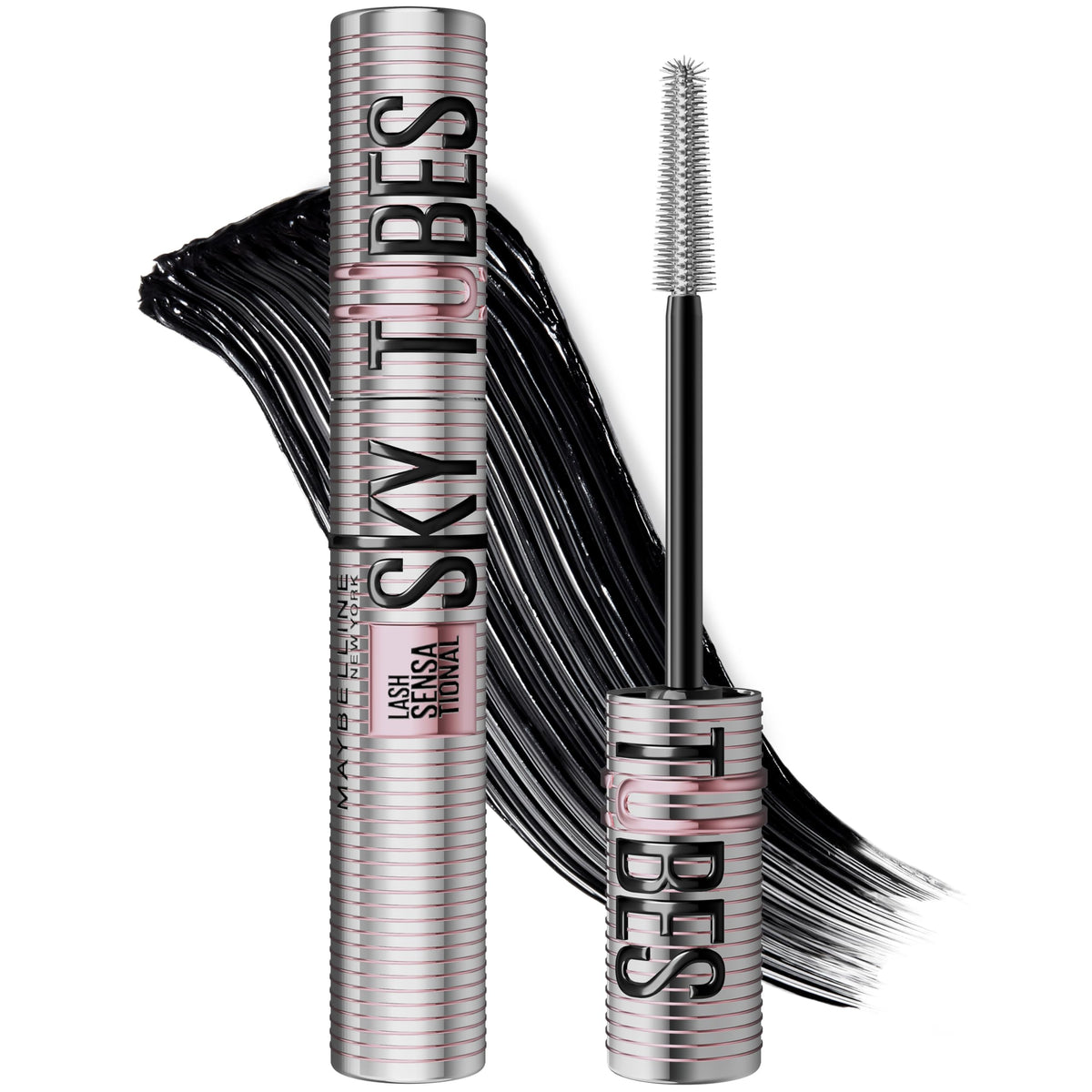 Maybelline Lash Sensational Sky Tubes front packaging showing product benefit