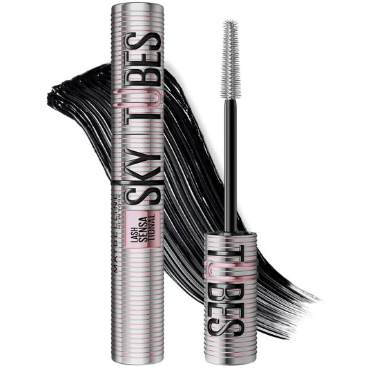 Maybelline Lash Sensational Sky Tubes front packaging showing product benefit