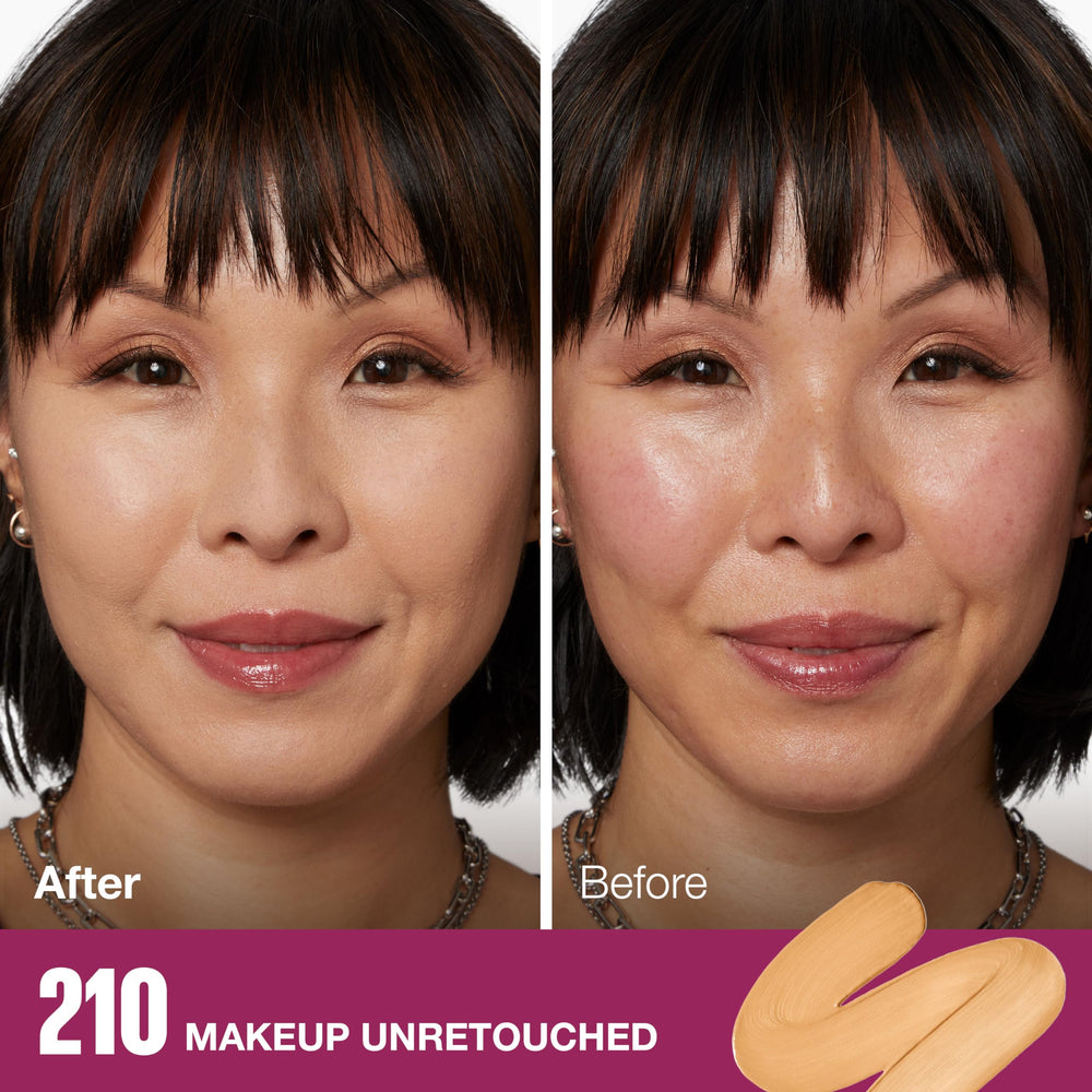Maybelline close-up of the blurring sponge-tip applicator for quick, even application