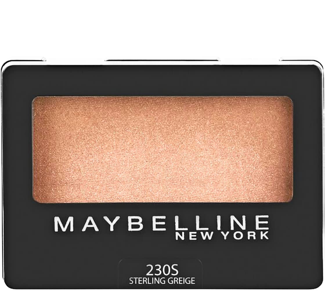 MAYBELLINE sterling swatch on arm demonstrating buildable pigmentation and blendability