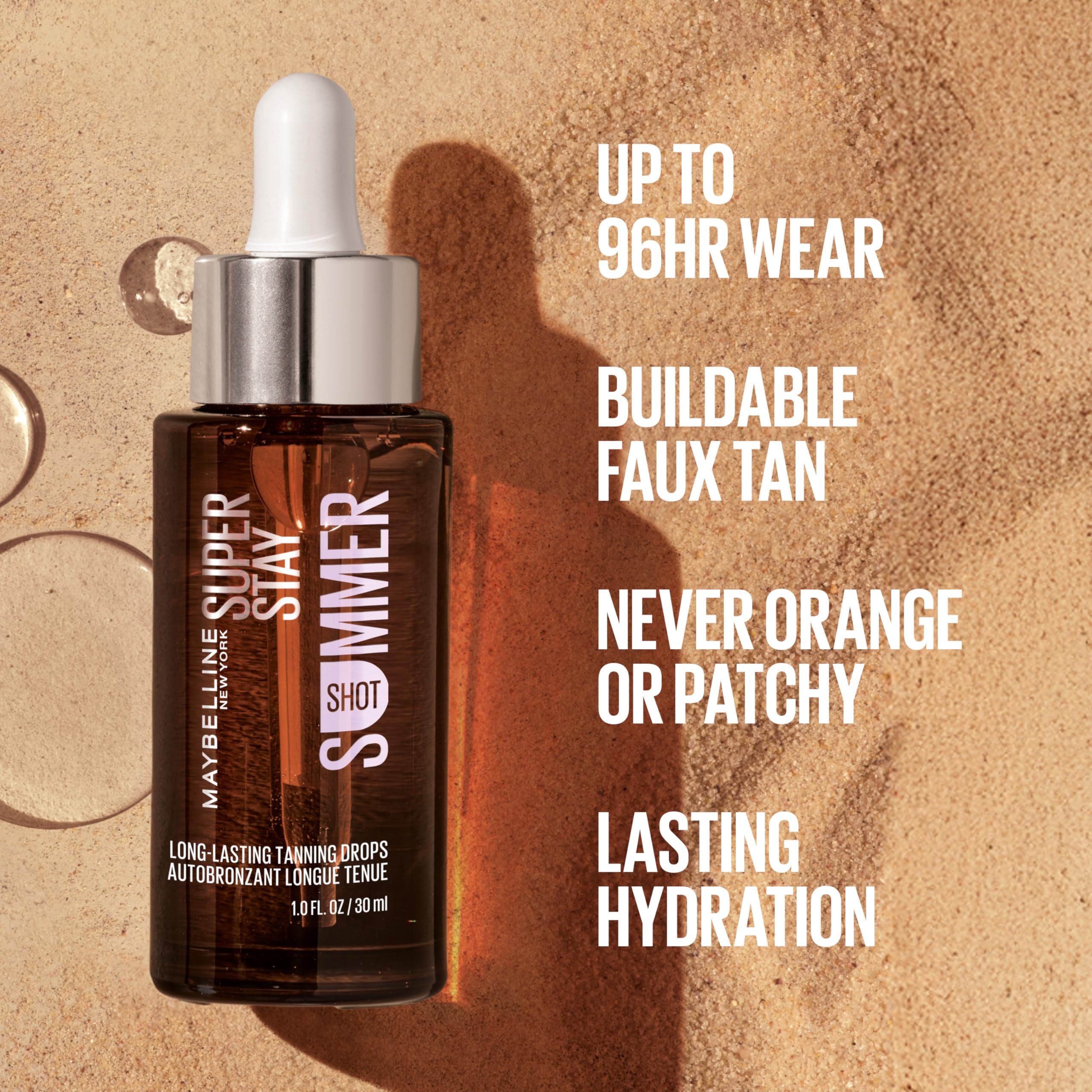 maybelline clear serum on hand texture and blendability benefit