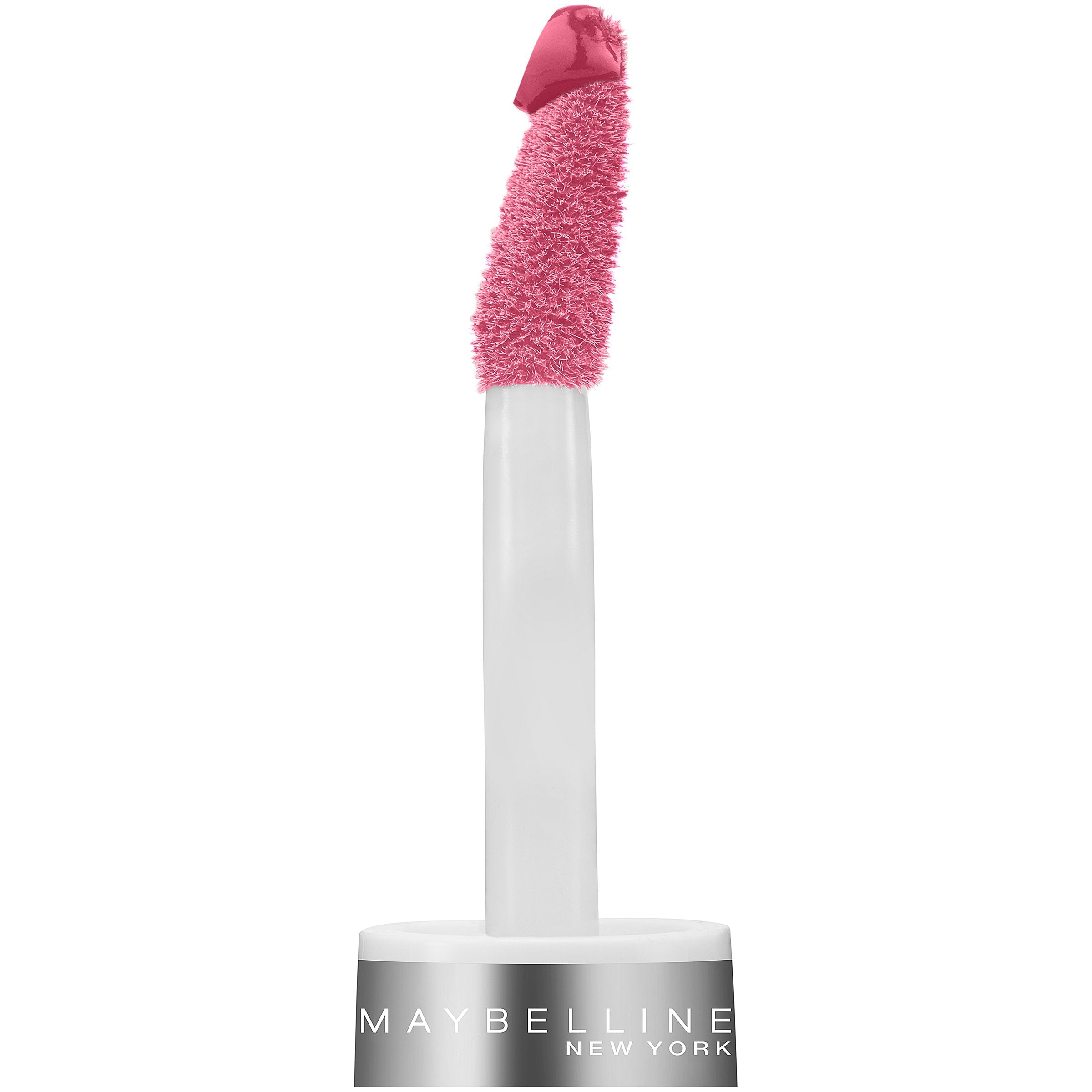 Maybelline tube next to coin for scale demonstrating compact size benefit: travel-friendly