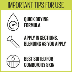 MAYBELLINE applying foundation with sponge for smooth blend and even tone