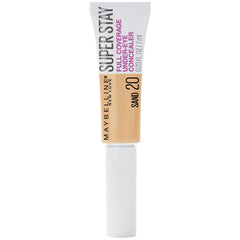 Maybelline Super Stay concealer front packaging showing shade Sand benefit long-lasting coverage