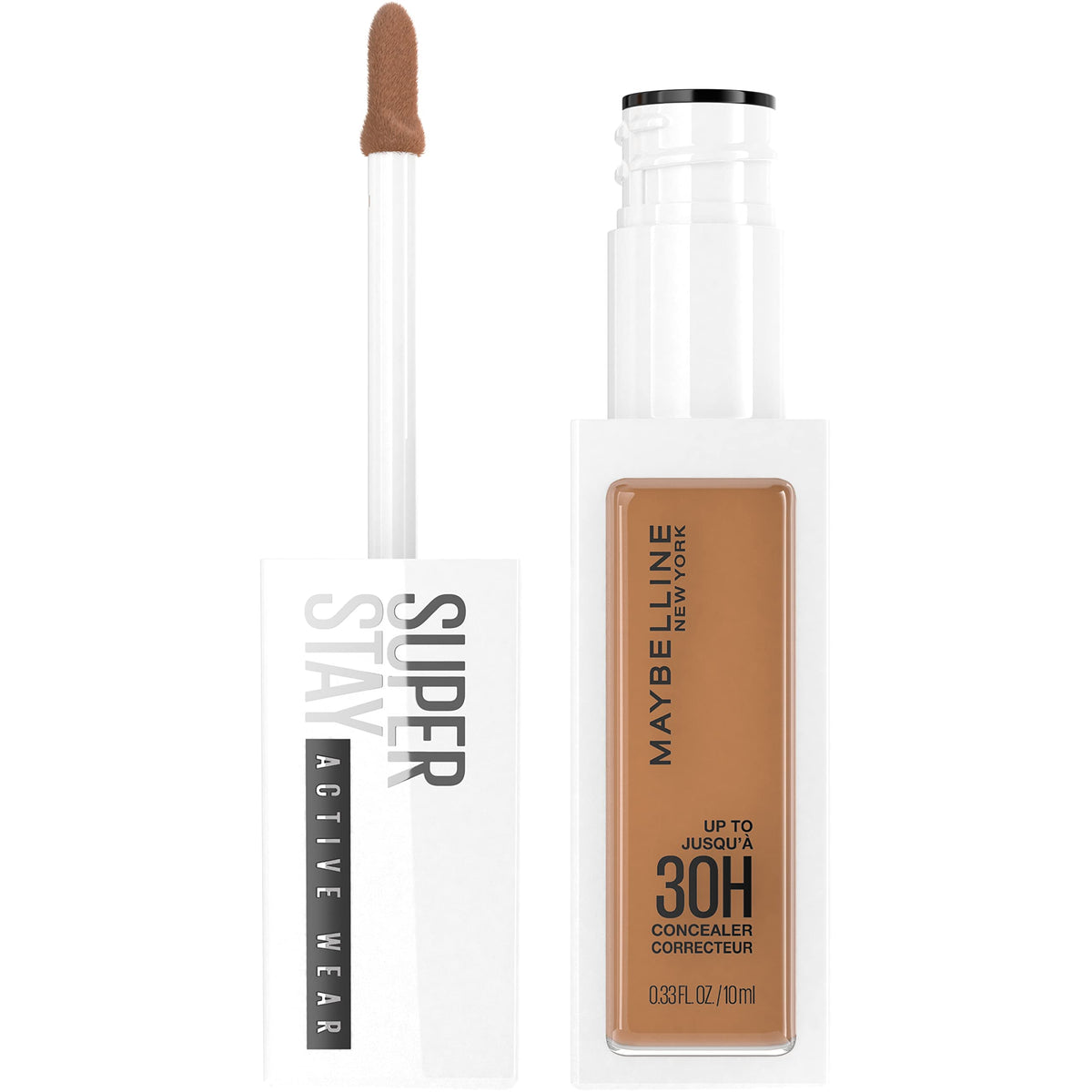 Maybelline front packaging showing bottle and label for easy identification and trust