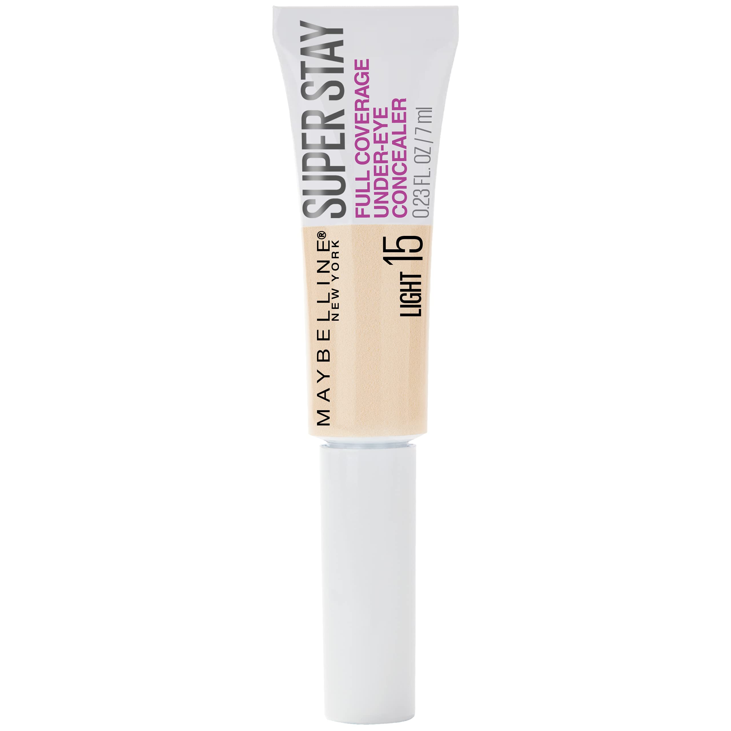 MAYBELLINE front packaging showing tube and label for quick shade selection and portability