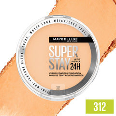 MAYBELLINE compact side profile highlighting slim design and travel-friendly benefit