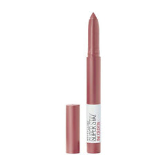 MAYBELLINE front packaging of Super Stay Ink Crayon shows shade and benefits