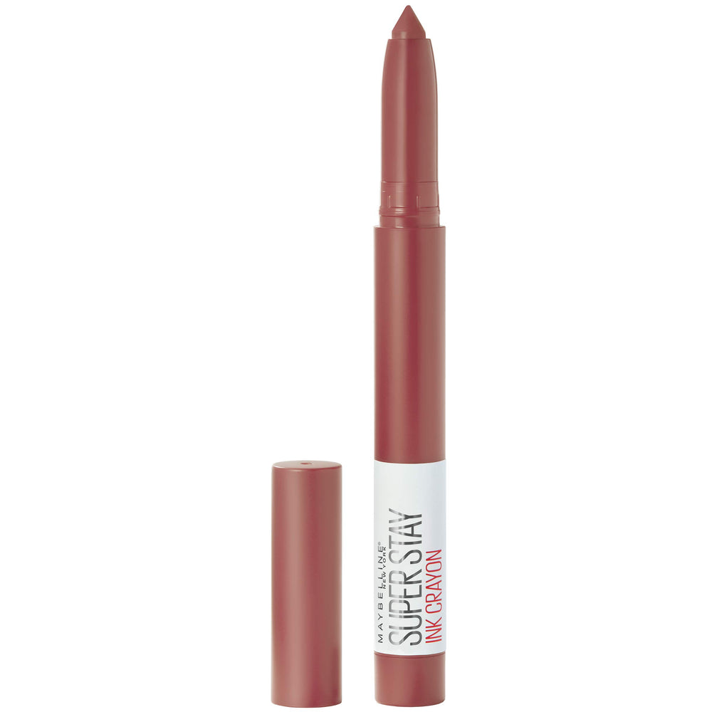 Maybelline Super Stay Ink Crayon front packaging shows shade and benefit