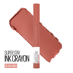Maybelline crayon in hand illustrating size and travel-friendly scale