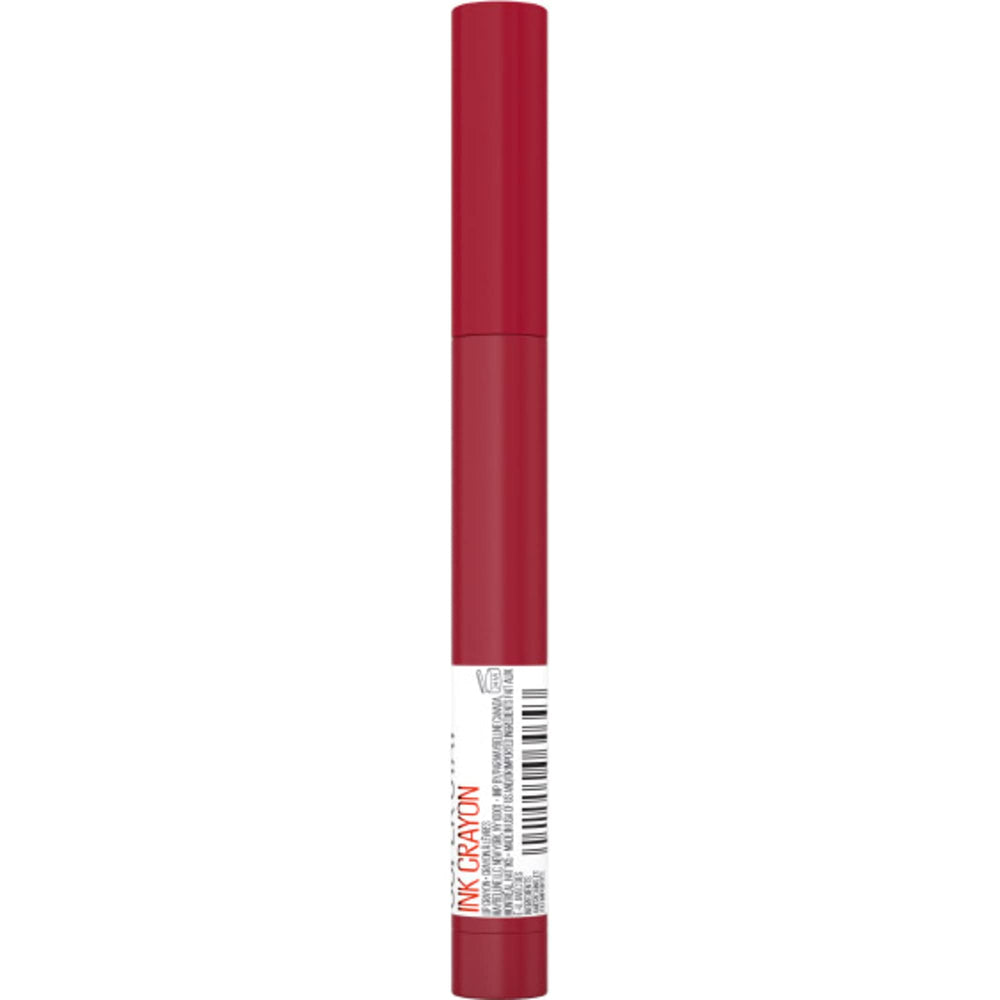 MAYBELLINE crayon tucked in purse pocket ready for on‑the‑go touchups