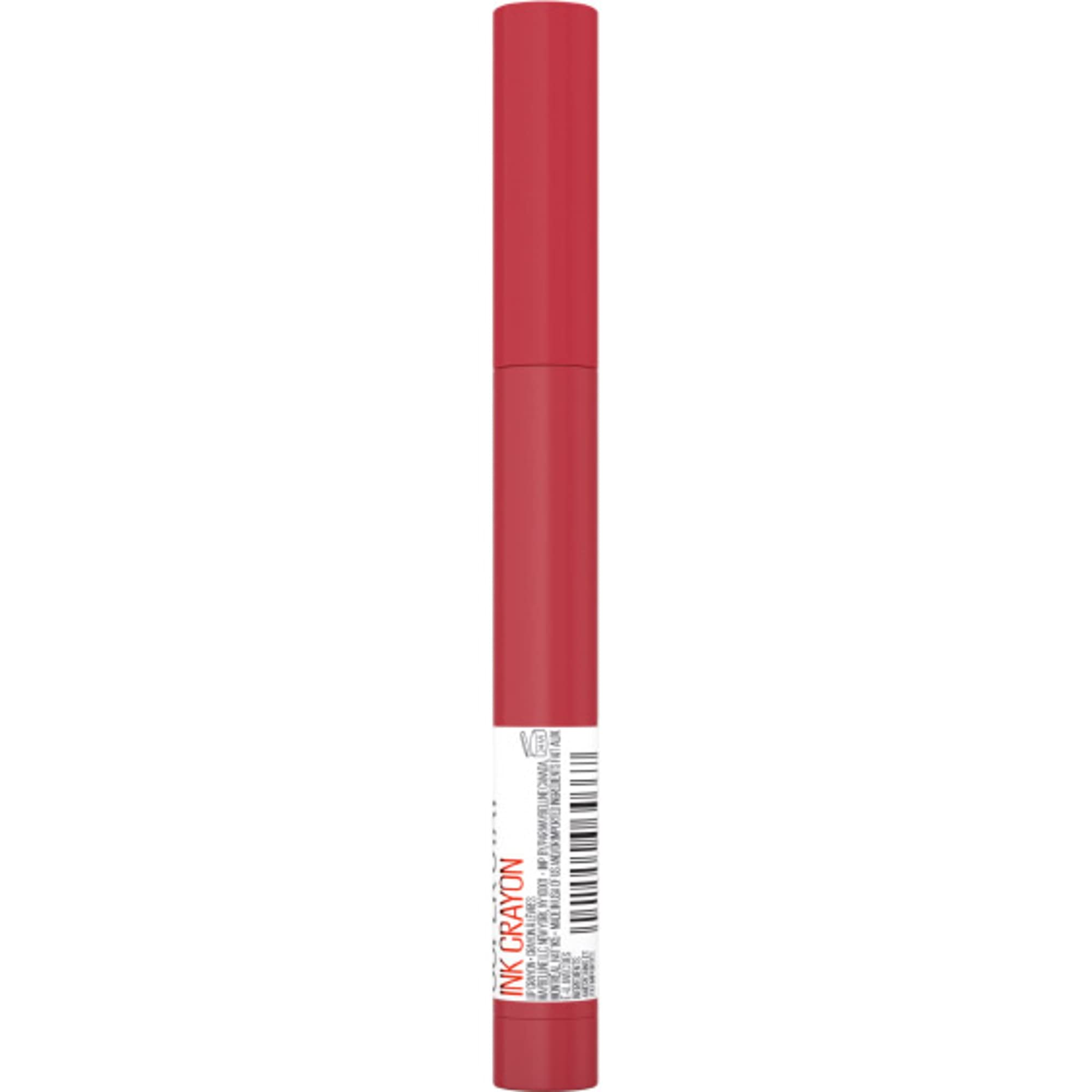 Maybelline packaging label close-up highlighting shade name and longwear benefit