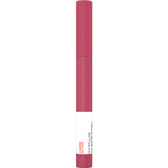 Maybelline Super Stay crayon beside coin showing compact travel size