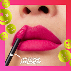 Maybelline Super Stay Matte Ink lifestyle evening look shows long‑lasting color boost benefit