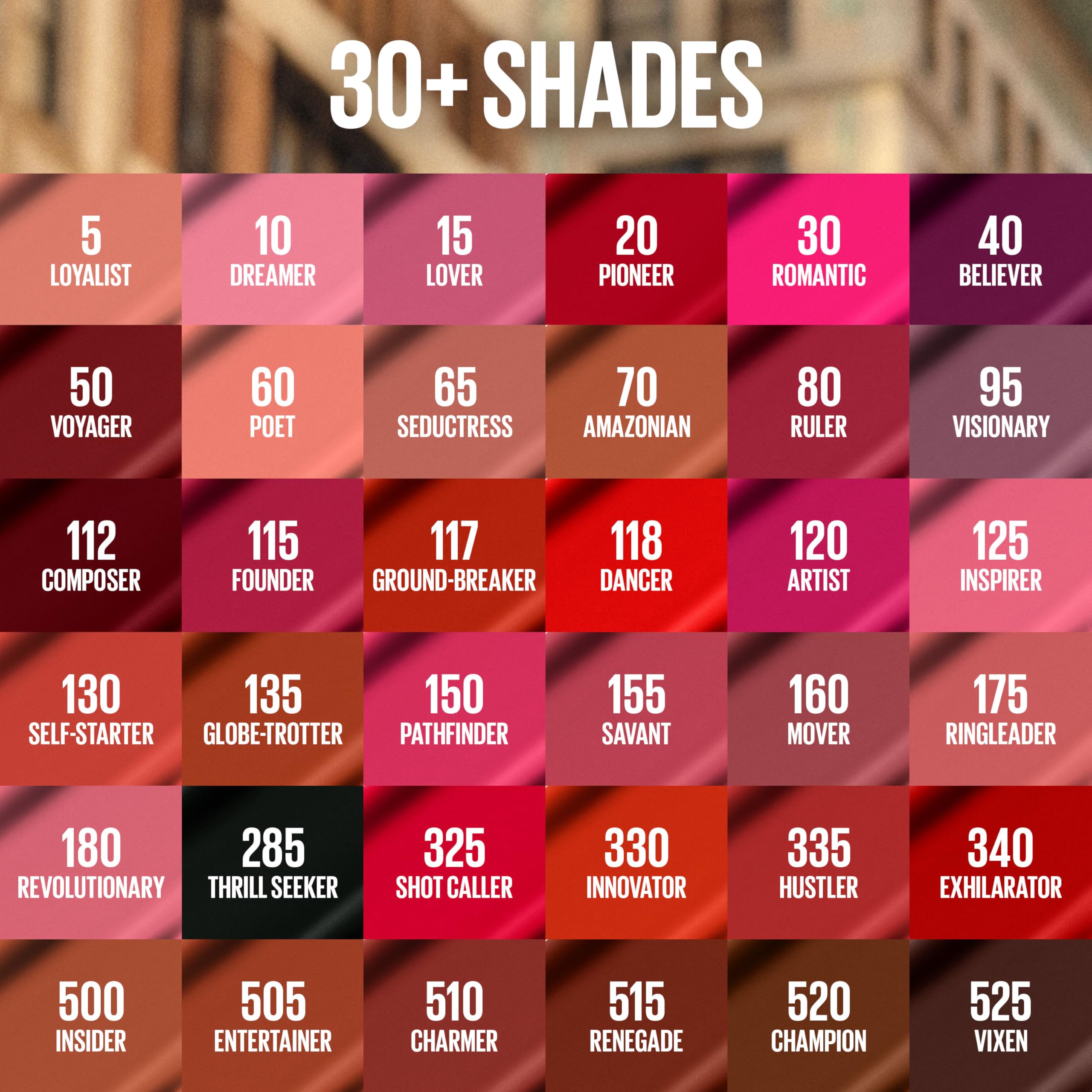 MAYBELLINE lipstick applied on model highlighting color payoff and style