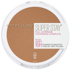 MAYBELLINE Super Stay powder front packaging in Coconut shows full coverage benefit