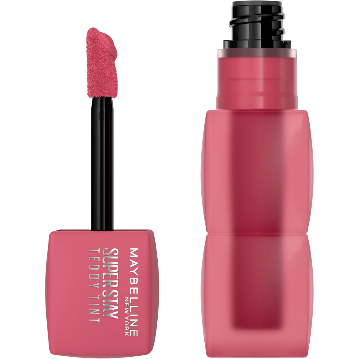 MAYBELLINE Super Stay Teddy front packaging showing product and label benefit lasting color