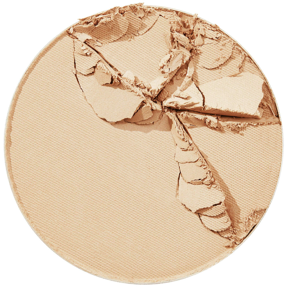 Maybelline powder texture close-up showing creamy matte finish advantage