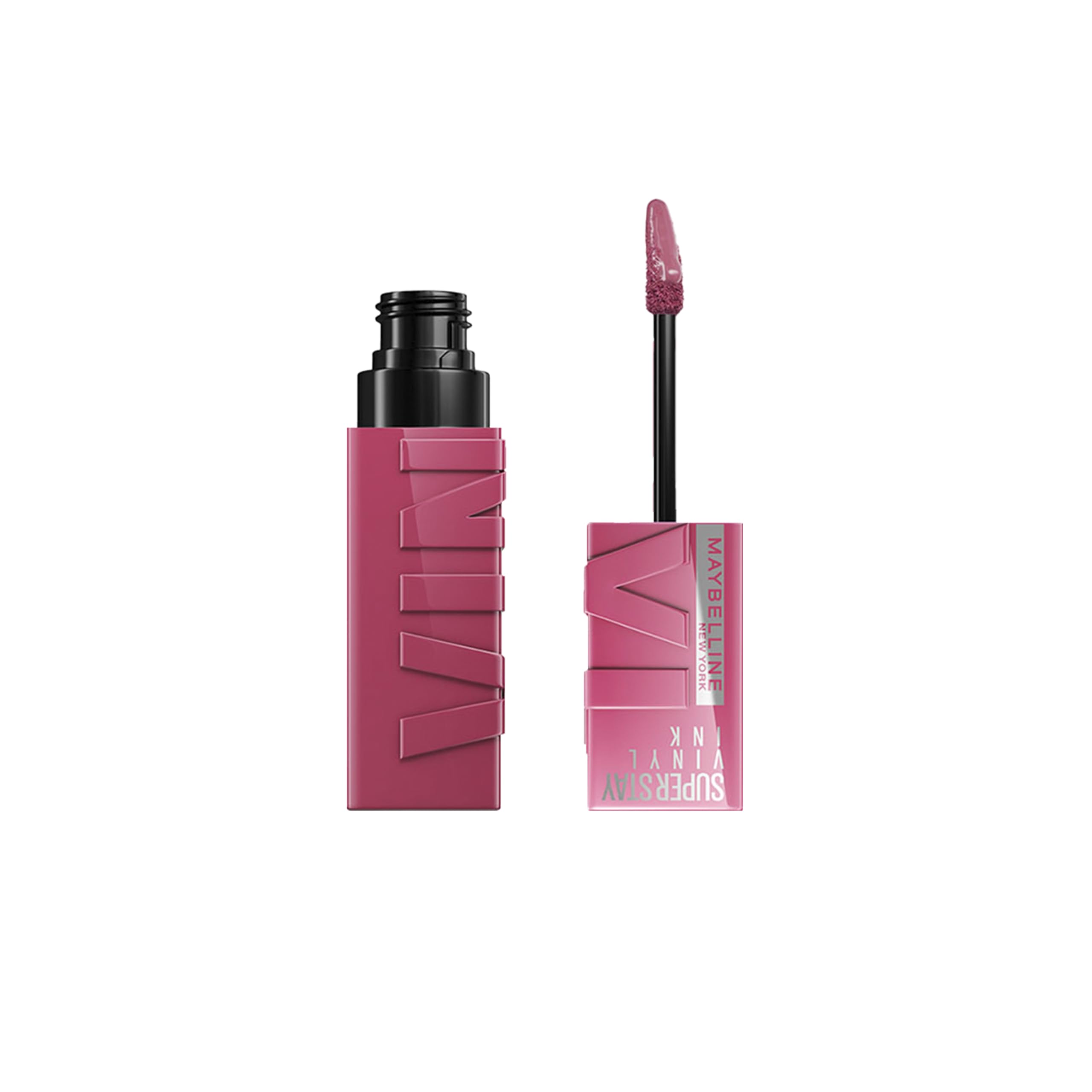 MAYBELLINE front packaging shows shade Coy and glossy finish benefit