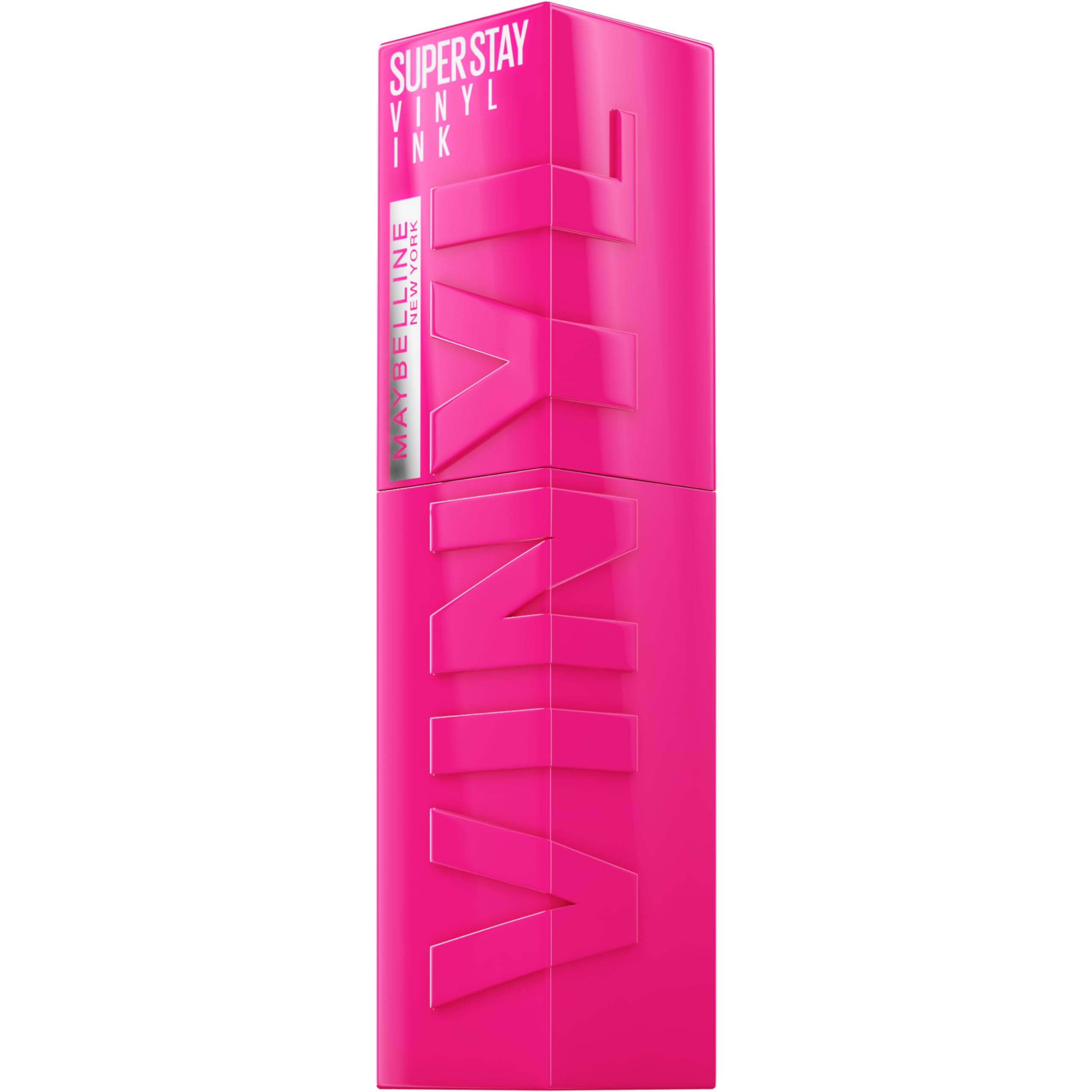 MAYBELLINE tube next to a coin showing product size and travel-friendly convenience