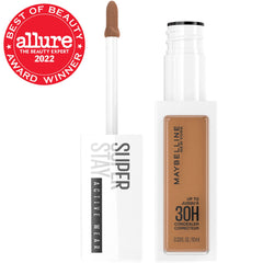 Maybelline wand applicator close-up demonstrating precision and comfortable curve