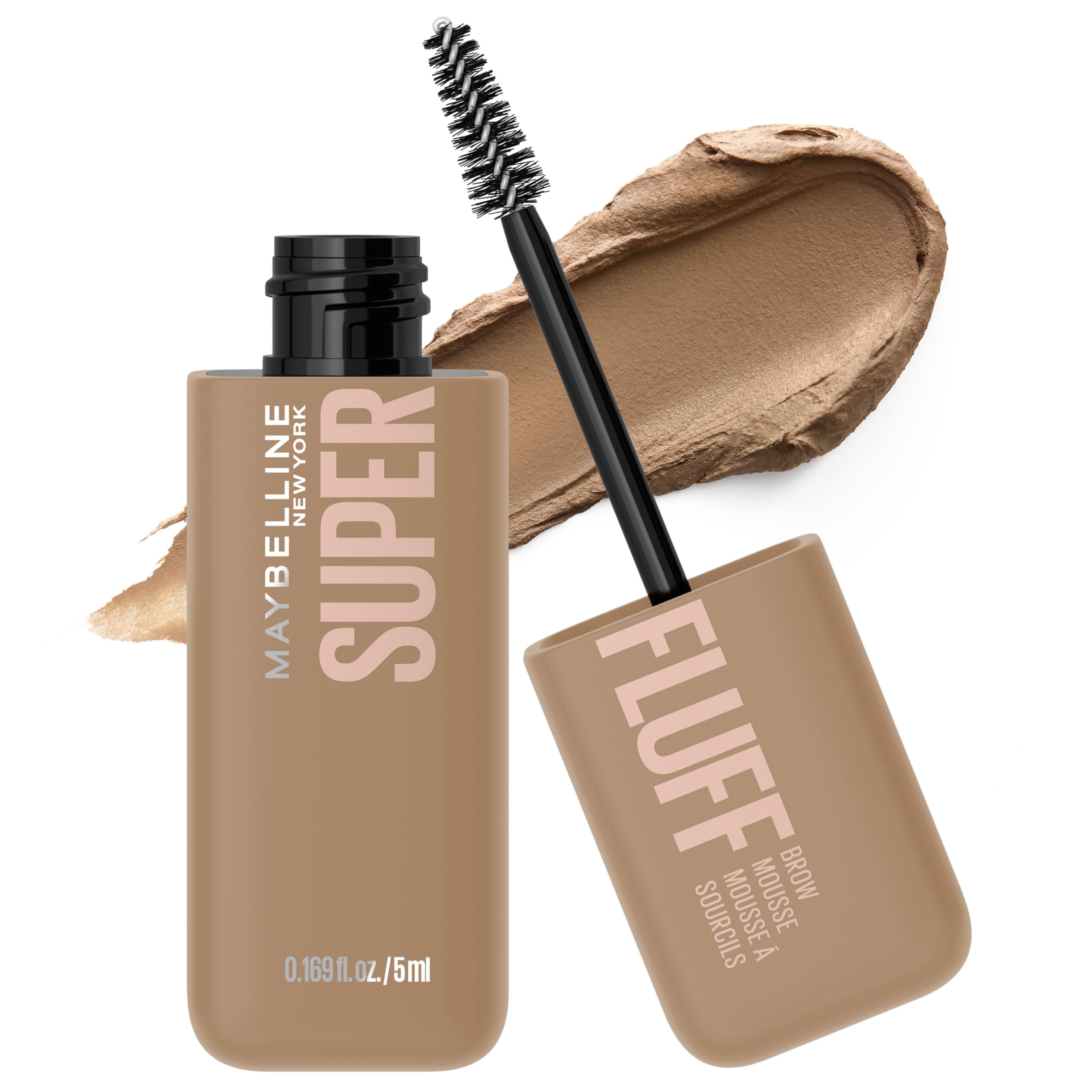 Maybelline Superfluff front packaging in Blonde showing product branding and shade
