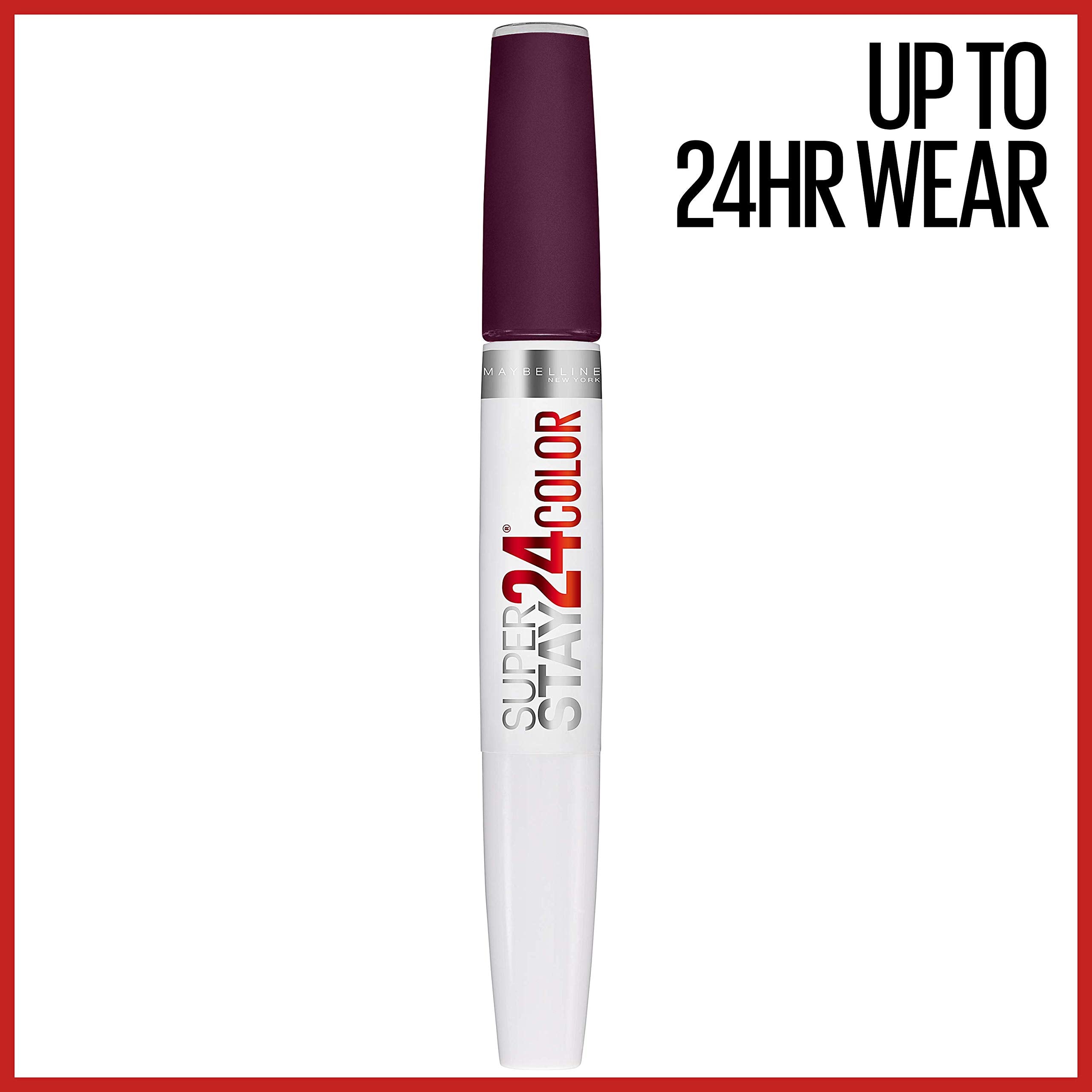 Maybelline applicator close-up demonstrating precision wand and intense color payoff