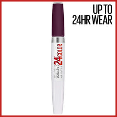 Maybelline applicator close-up demonstrating precision wand and intense color payoff