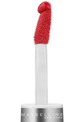 Maybelline swatch on arm showing Steady Red-Y pigment payoff and intensity