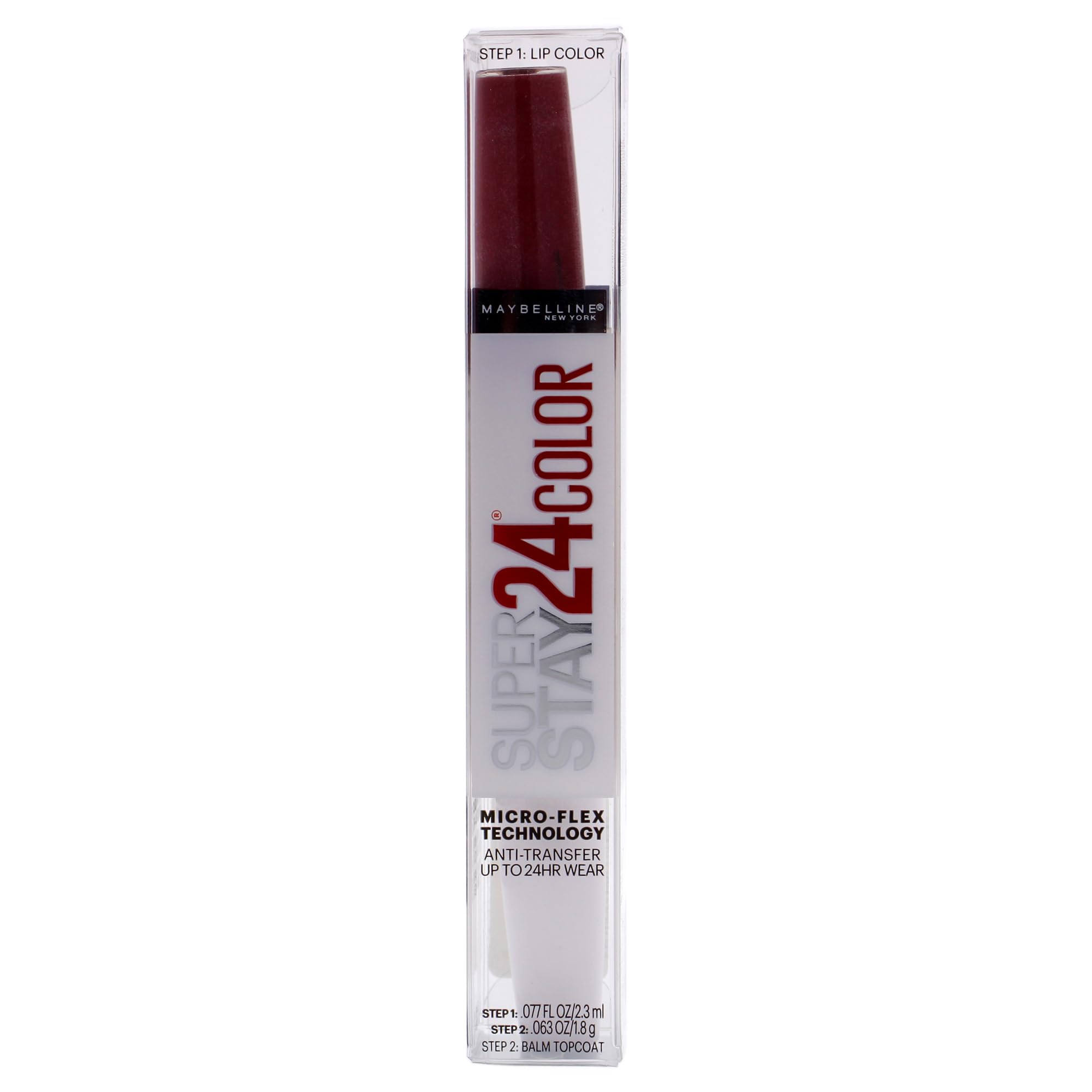 Maybelline SuperStay 24 texture detail of pigment layer and finish