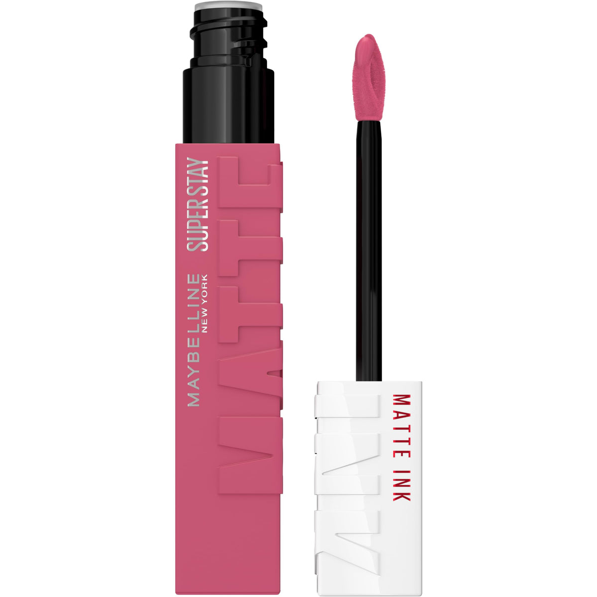 Maybelline SuperStay Matte Ink front packaging showing shade Lover and benefits