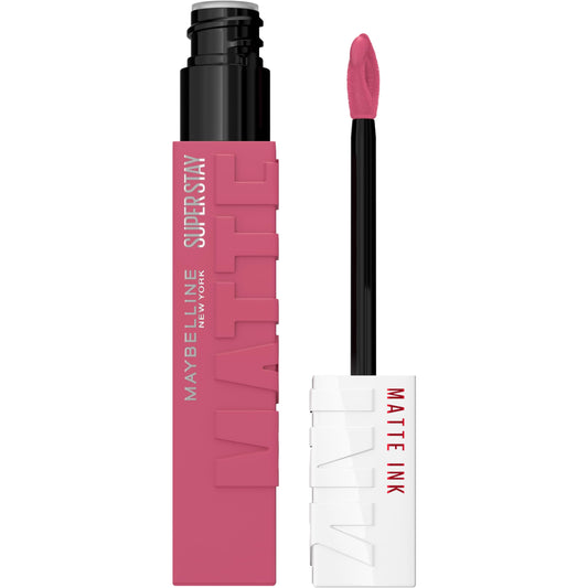 Maybelline SuperStay Matte Ink front packaging showing shade Lover and benefits