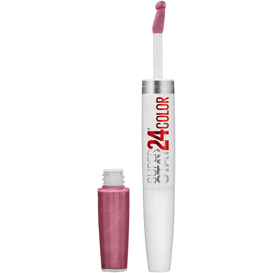 MAYBELLINE front packaging showing Perpetual Plum, bold longwear benefit