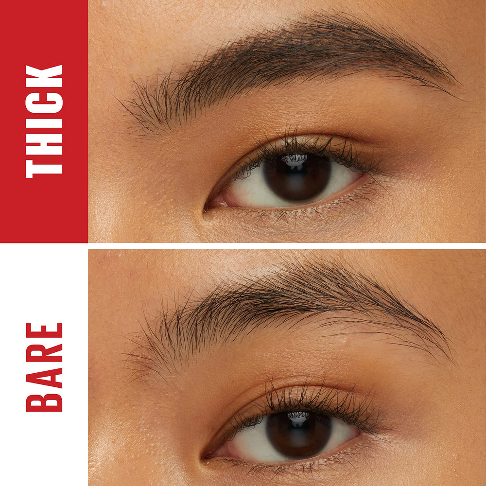 Maybelline applicator closeup showing precise tip for controlled brow shaping