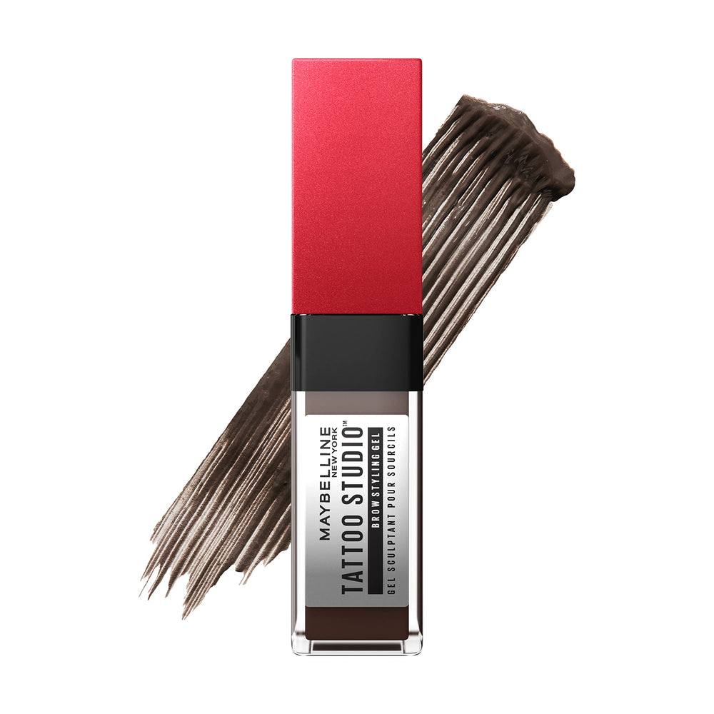 Maybelline deep brown front packaging showing shade and 36HR wear benefit