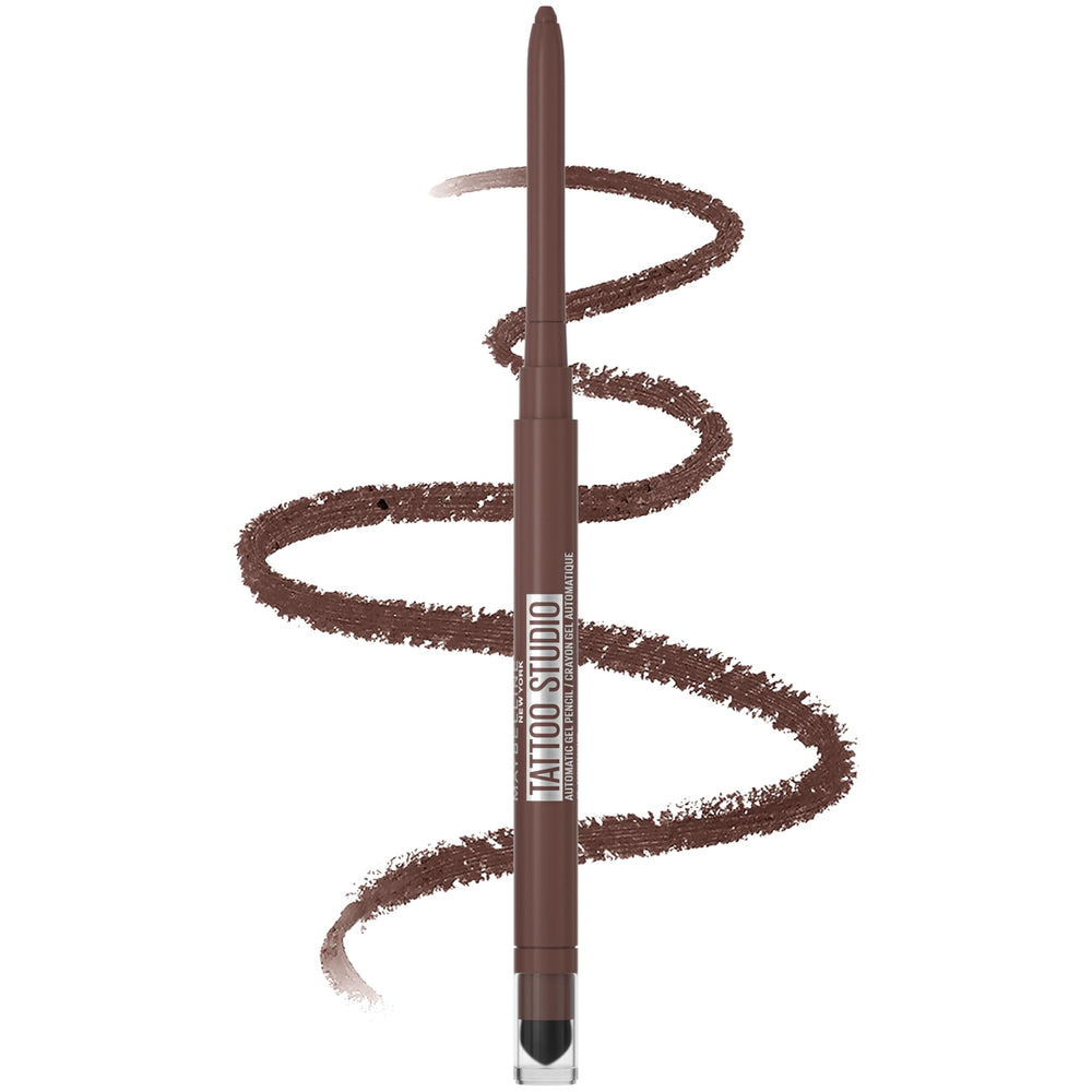 Maybelline Tattoo Studio front packaging showing shade Espressotini and lasting finish