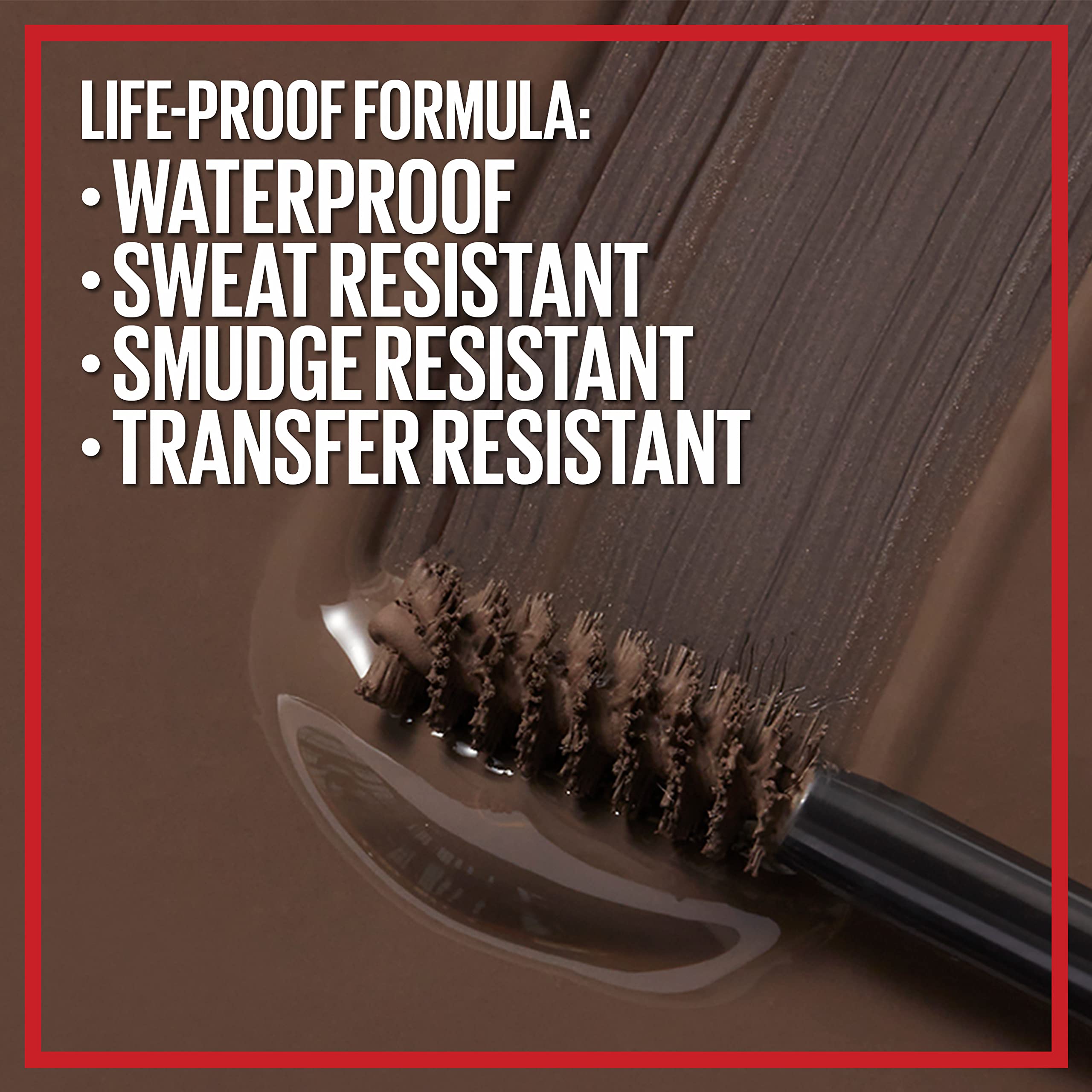 Maybelline gel texture swiped on skin illustrating smooth, buildable pigmentation