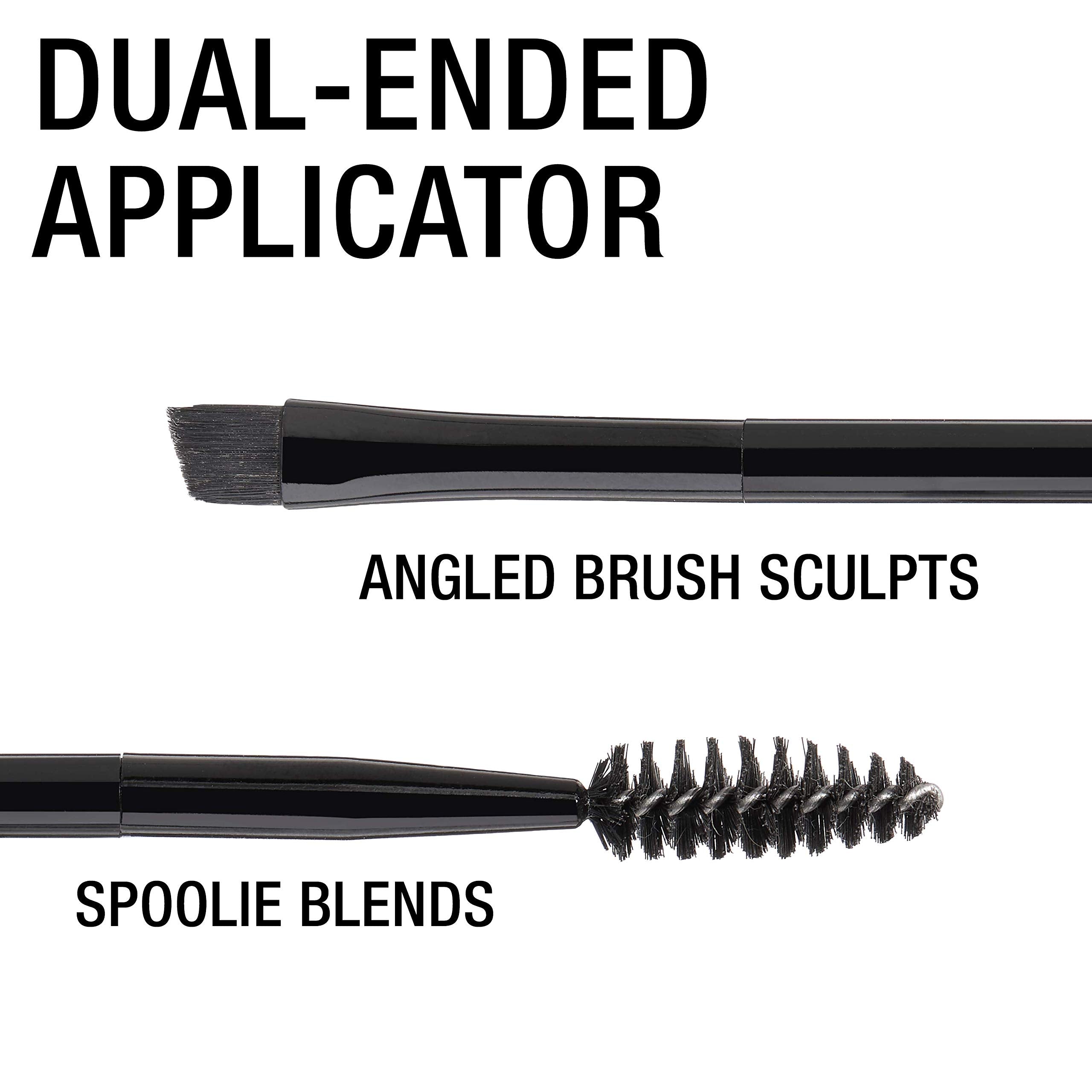 Maybelline angled brush close-up demonstrating precise application for defined brow lines