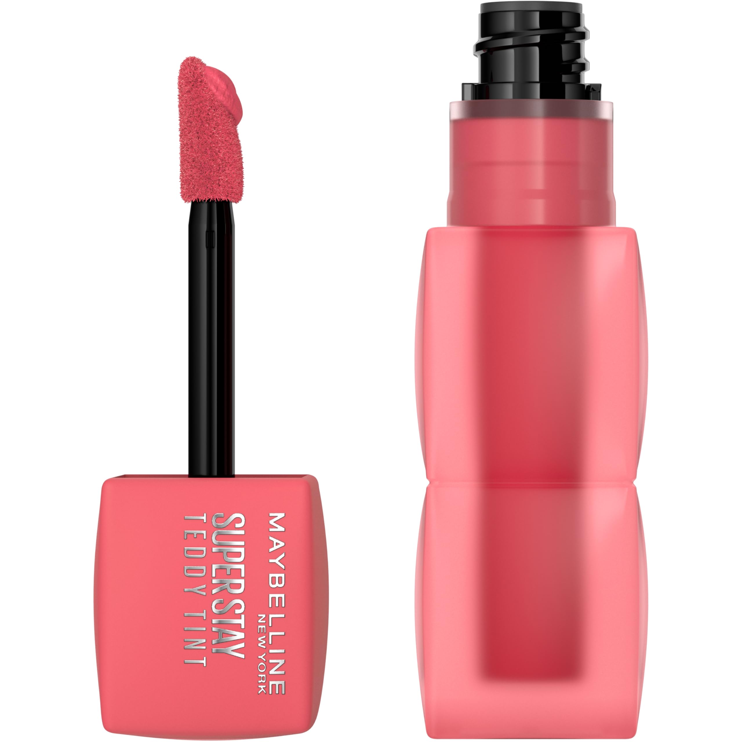 MAYBELLINE front packaging showing teddy tint shade and benefit of long wear