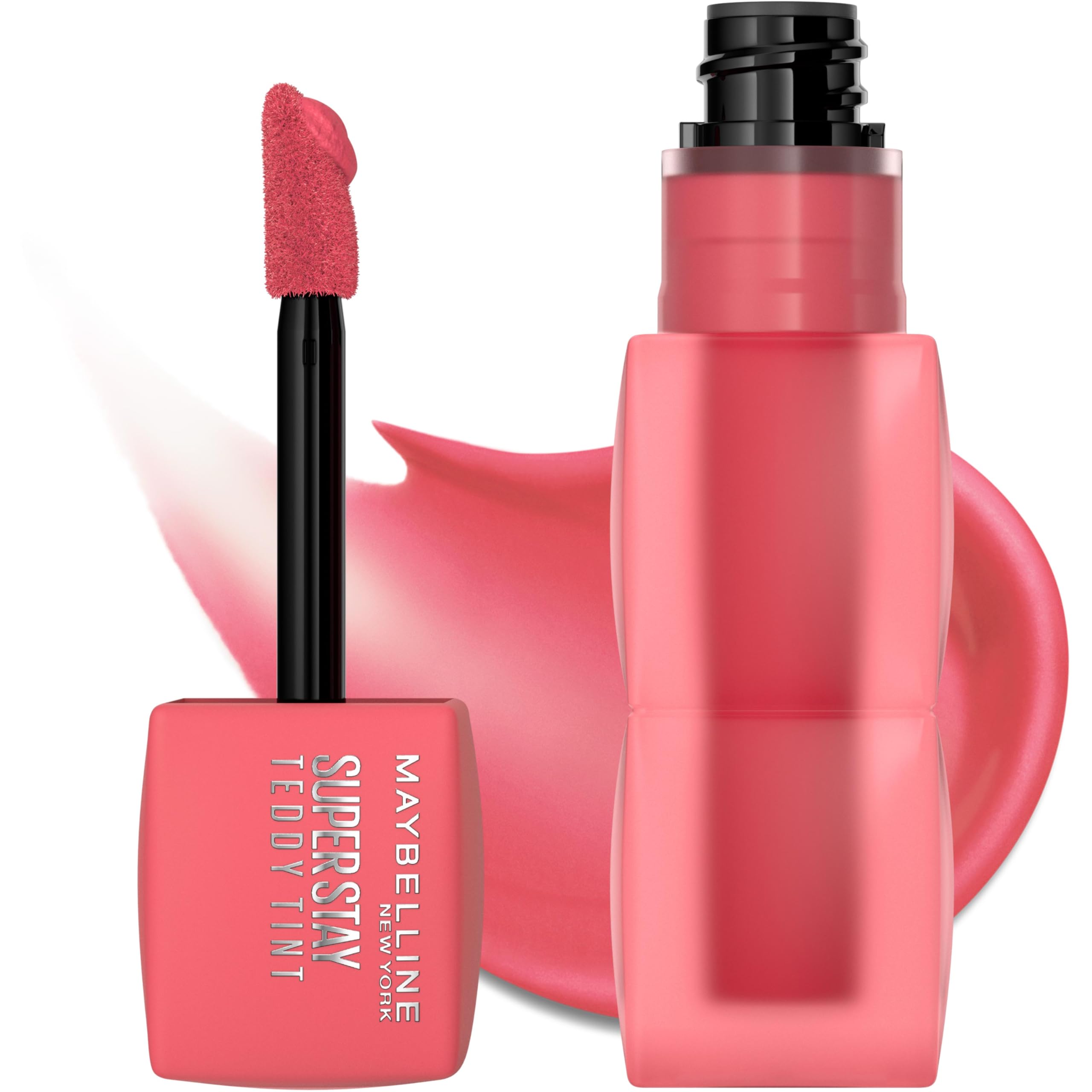 MAYBELLINE product label closeup showing vegan formula and ingredient details