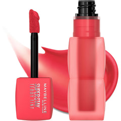Maybelline packaging label detail highlighting shade name and vegan formula