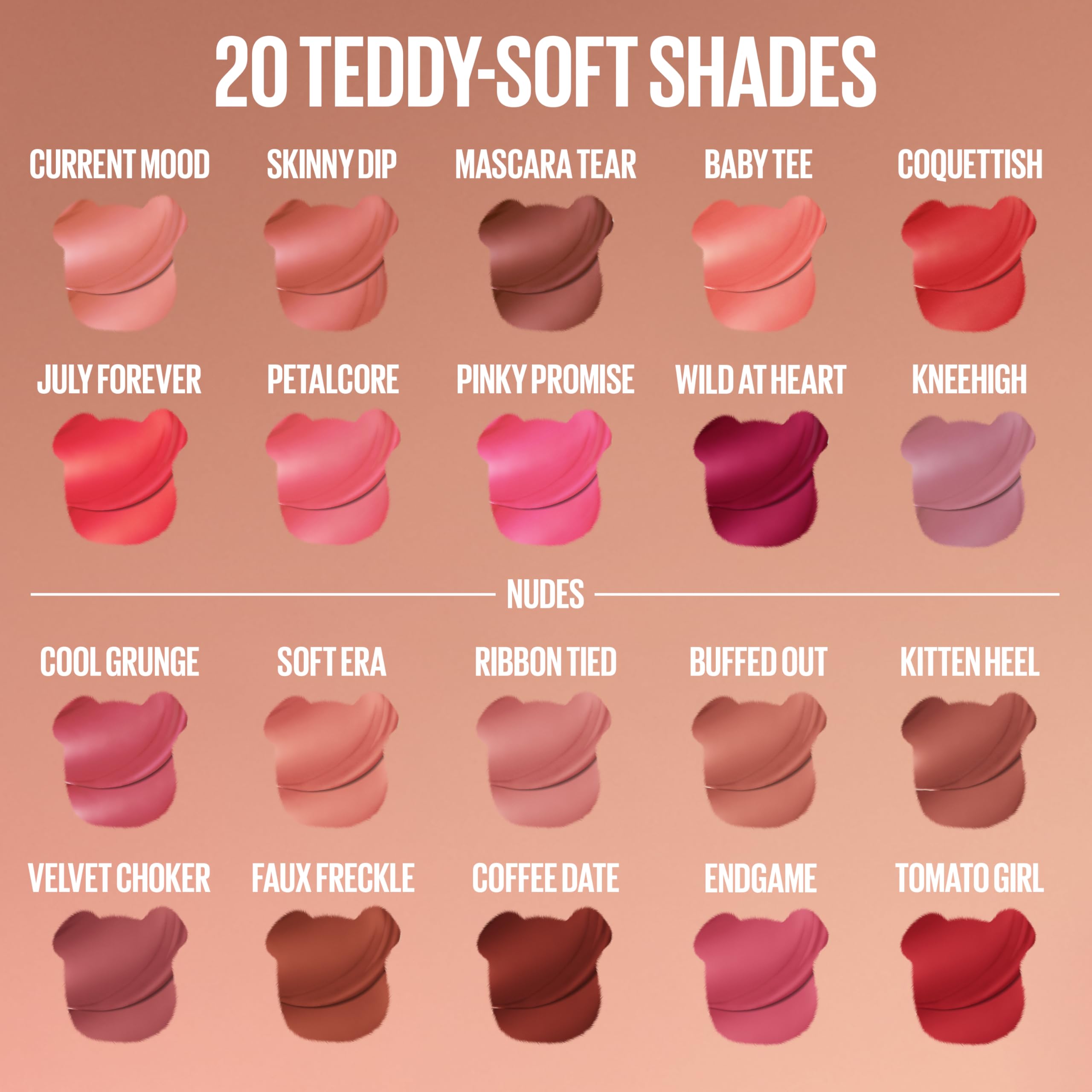 Maybelline July Forever shade swatch showing true-to-tube pigmentation