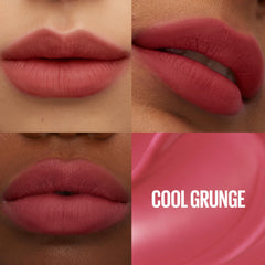 Maybelline close-up texture of Super Stay Teddy showing smooth matte finish